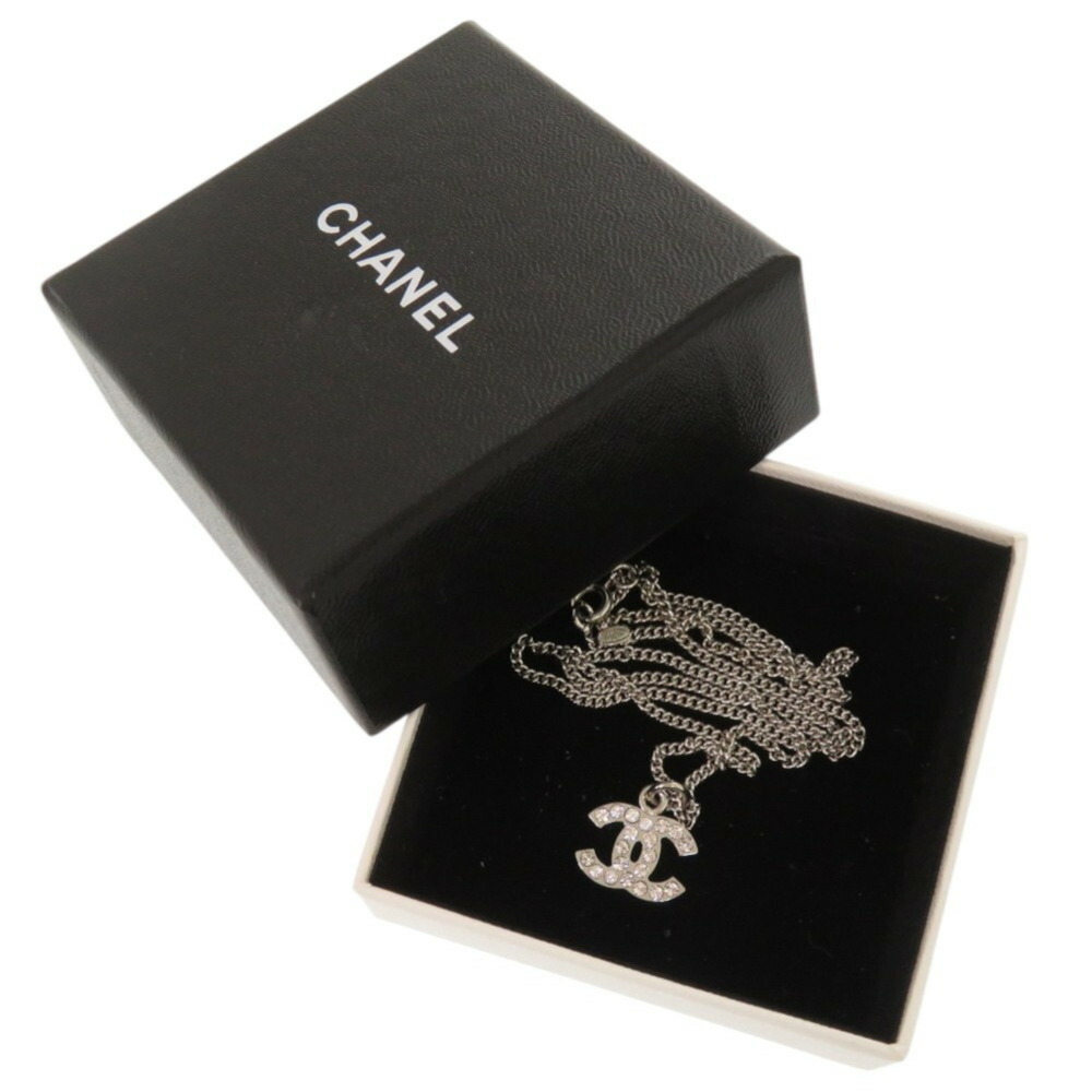CHANEL Authentic Silver Logo Necklace - Picture 3 of 7
